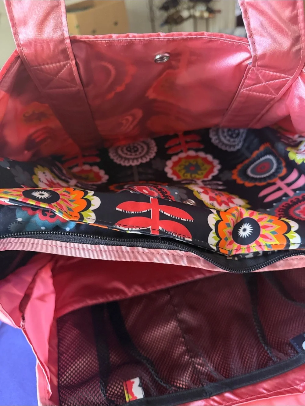 Ju Ju Be Legacy Collection Be Prepared Diaper Bag. Dancing Dahlias